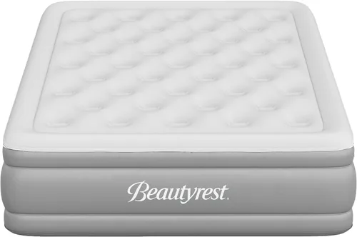 Vista 10 de Beautyrest Sky Rise - Colchón de aire tamaño individual con bomba integrada, cama inflable elevada de 18 pulgadas con parte superior cómoda, soporte