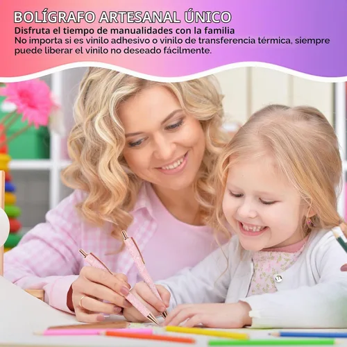 Vista 6 de TECKWRAP Herramienta de pluma de pasador de deshierbe para el proyecto de manualidades de vinilo DIY - rosa brillante Retractable Weeding Pin Pen