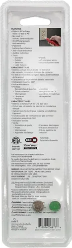Vista 4 de nVent GARDNER BENDER GVD-3505 LiveWire - Probador de voltaje sin contacto de sensibilidad ajustable, bolígrafo detector de CA 12-600V
