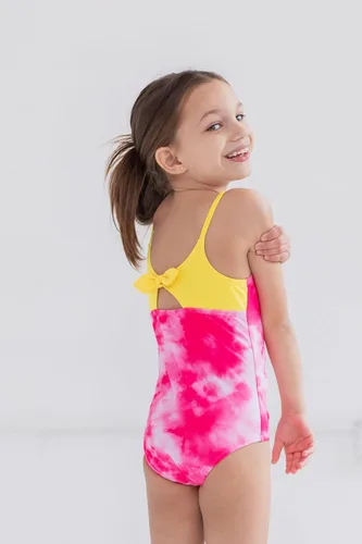 Vista 3 de DC Comics Justice League Wonder Woman - Traje de baño de una pieza para niñas pequeñas