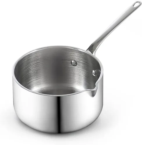 Vista 8 de Cooks Standard Calentador de mantequilla multicapa de 0.15 cuartos de galón, pequeña sartén de acero inoxidable, mini olla para derretir leche
