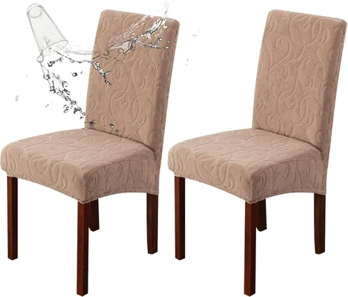 Vista 67 de Genina Fundas impermeables para sillas Parsons de comedor, fundas elásticas para sillas Parsons para comedor, cocina, funda protectora para silla