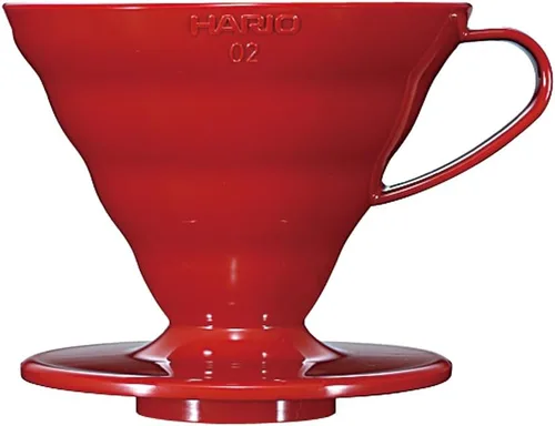Vista 5 de HARIO Gotero de café de plástico V60, tamaño 02, transparente