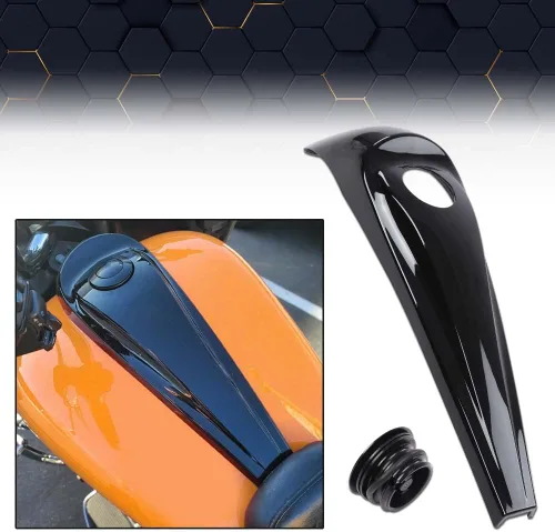 Vista 9 de PIT66 Consola de combustible Dash + cubierta de tapa de tanque de gasolina compatible con Harley Electra Road Glide Touring 2008-2022