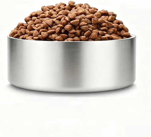 Vista 3 de Cuencos de acero inoxidable de doble pared para perro, 32 onzas, 64 onzas, platos antideslizantes sin BPA para mascotas, cuenco para comida y agua