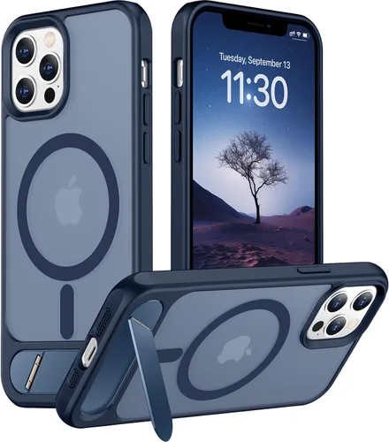 Vista 269 de Funda para iPhone 11 con compatibilidad magnética, [Soporte invisible incorporado][Compatible con MagSafe]