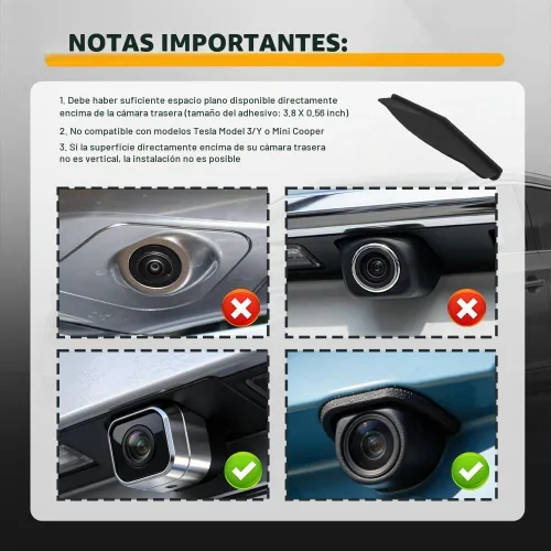 Vista 7 de Funda para cámara de respaldo de visión trasera, protector de lluvia de silicona para cámara de respaldo que mantiene la lente clara en la estilo 2