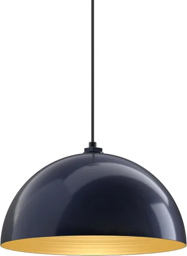 Vista 94 de Steel Lighting Co. Melrose - Lámpara colgante Montada en el techo Cúpula redonda de 18 pulgadas Estilo moderno contemporáneo de granja