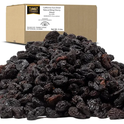 Vista 8 de Traina Home Grown CA - Frutas secas de cerezas naturales secas al sol (2 libras / 32 onzas) Healthy Snack – Premium Ingredient – California Grown