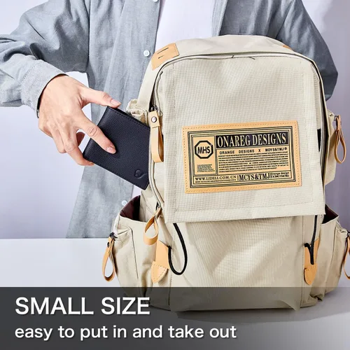 Vista 6 de Cartera para hombre, Negro -, Cartera plegable