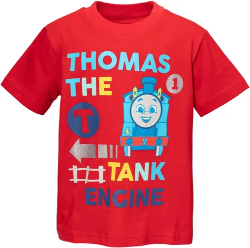 Vista 2 de Thomas & Friends Tank Engine - Paquete de 2 camisetas para niños pequeños a niños pequeños