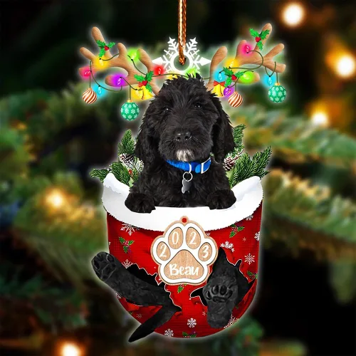 Vista 68 de NAZENTI Adorno Navideño de Bolsillo Personalizado de Affenpinscher en la Nieve, Adorno de Forma Acrílica de Perro, Adorno de Navidad 2023, Adorno