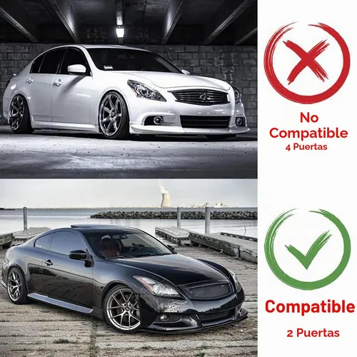 Vista 2 de Parrilla de parachoques delantero para Infiniti G37 2008-2013 2 puertas Coupé