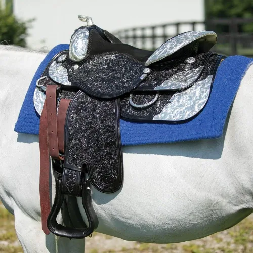 Vista 7 de Billy Royal Sedona Western Show Sillín Ideal para caballos de respaldo más corto Calidad hecha a mano Chapado en plata de ley Garantiza