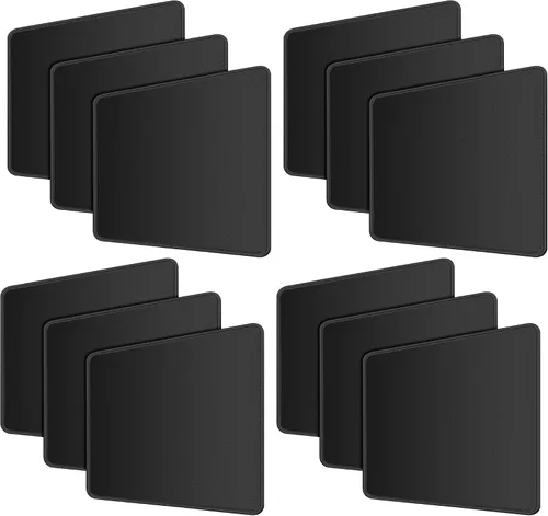 Vista 10 de SaiTech IT Paquete de 10 alfombrillas para mouse de 0.079 pulgadas con bordes cosidos, base de goma antideslizante, texturizadas e impermeables