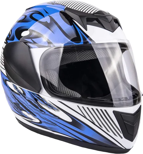 Vista 8 de Typhoon Youth Casco de motocicleta de cara completa para niños