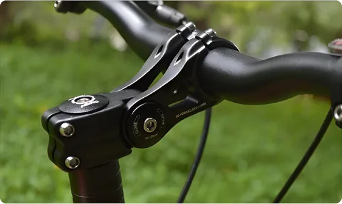 Vista 6 de BESNIN Vástago de bicicleta ±90 grados ajustable para manillar de 1.000 in 1.252 in, 90/110/130/5.709 in, extensor elevador de vástago de manillar