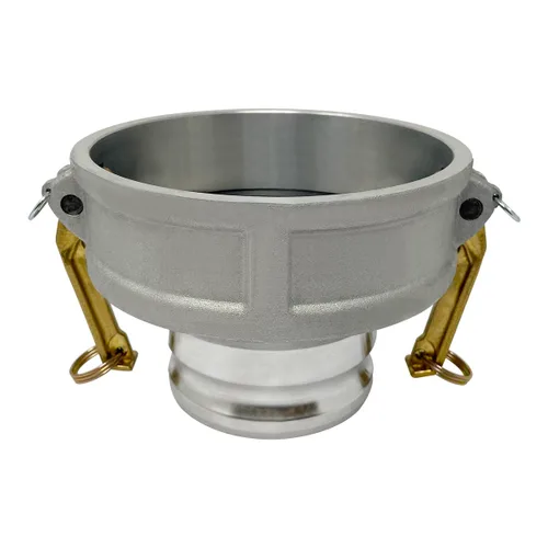 Vista 5 de Gloxco Tipo de aluminio DA leva y ranura de manguera de montaje, reductor, 4 "Camlock hembra x 2 "Camlock macho (CAM-4020-DA-AL)