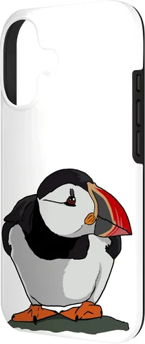 Vista 2 de Bonita funda para iPhone 17 con diseño de frailecillo para regalo de bebé