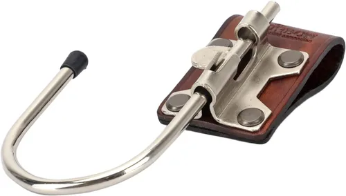Vista 9 de TOURBON Soporte de taladro de cuero para cinturón Herramienta Gancho Holster