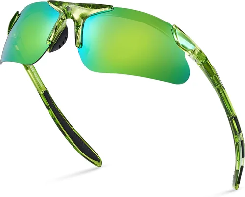 Vista 10 de Gafas de sol deportivas polarizadas para niños y niñas, gafas de béisbol y sóftbol, montura TR90