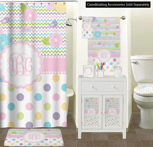 Vista 3 de Cesta de basura para niña femenina - de una cara (blanco) (personalizado)