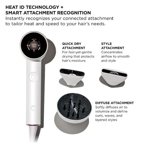 Vista 10 de T3 Aire IQ Kit de secador de pelo con concentrador de secado rápido, concentrador de estilo, difusor y soporte para secadora Golpes rápidos