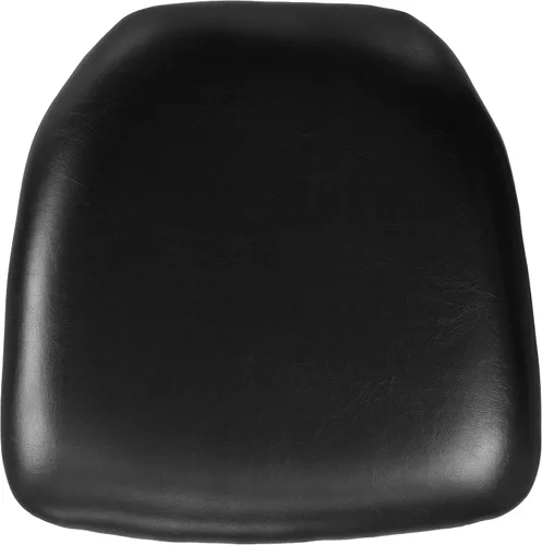 Vista 14 de Flash Furniture Cojín para silla Chiavari de vinilo negro duro