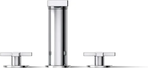 Vista 6 de Kohler 73081-3-CP Composed® Grifo de baño para montaje en cubierta con asas cruzadas, cromo pulido