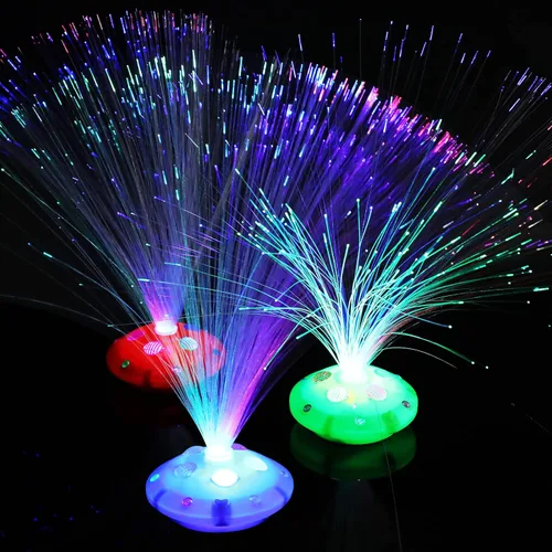 Vista 6 de Retisee - Centros de mesa de fibra óptica, 12 unidades, cono