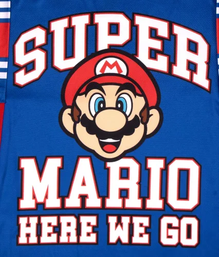 Vista 5 de Nintendo Kids Super Mario Bros Mario & Luigi Boys Long Sleeve 2-Pack Active Mesh T-Shirt Bundle Set for Boys