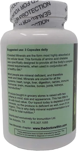 Vista 3 de The Doctor Within - Total Complete Minerals - 90 Cápsulas Vegetarianas