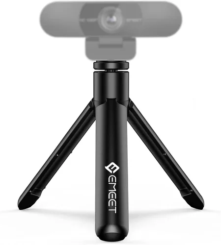 Vista 4 de EMEET - Trípode de cámara web, mini trípode profesional para cámara web, alturas ajustables con cabezal giratorio de 360°, portátil y ligero, uso