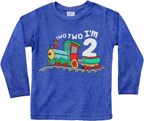 Vista 14 de Unordinary Toddler Camiseta de 2º cumpleaños para niño Chugga Chugga Two Two Train im 2 años Negro (Charcoal Black)
