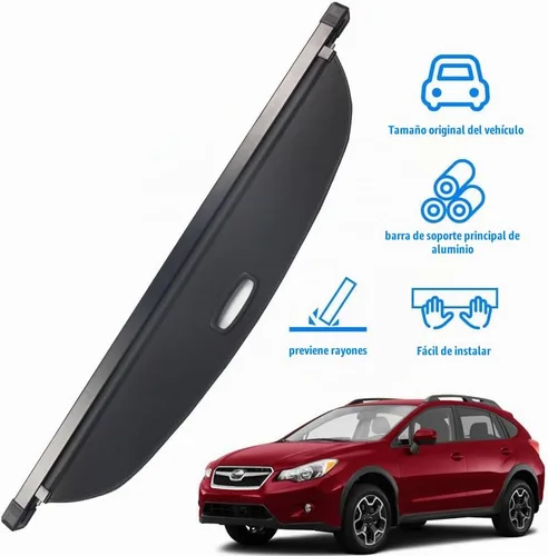 Vista 2 de Cubierta de carga retráctil para Subaru Impreza 2014-2016 y accesorios de cubierta de maletero negra Crosstrek XV 2013-2017