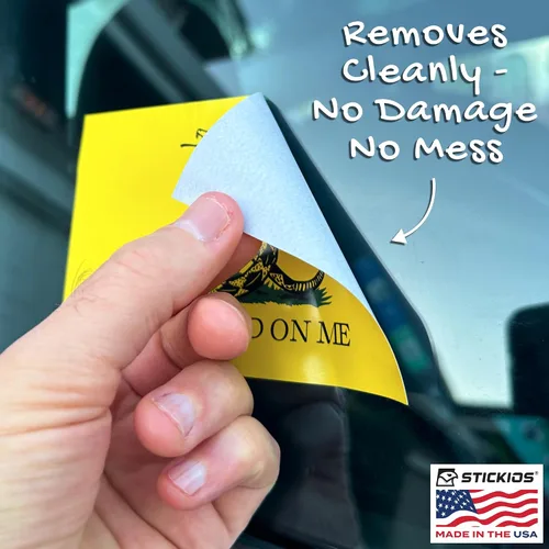 Vista 5 de Stickios Adhesivo de Bandera Gadsden 'Dont Tread On Me' - Calcomanía Patriótica Bandera Americana 1776 para Autos, Camiones y Ventanas de Vehículos