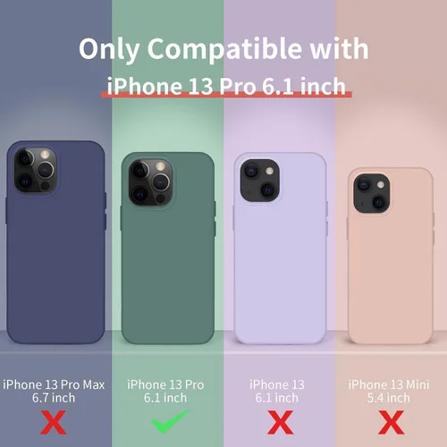 Vista 2 de Cordking Funda diseñada para iPhone 13 Pro, Funda Protectora de Teléfono de Silicona Ultra Delgada Resistente a Golpes