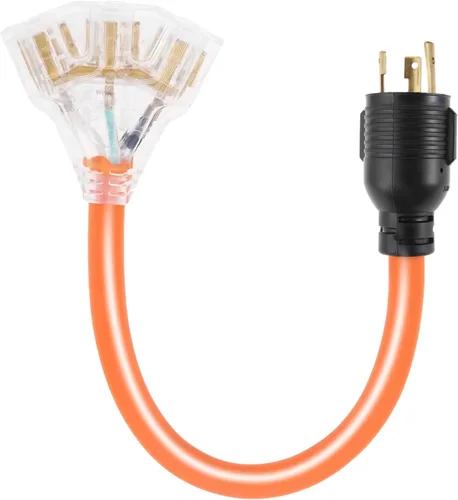 Vista 14 de Cable adaptador de secadora NEMA 5-15P a 10-30R, 1.5 pies