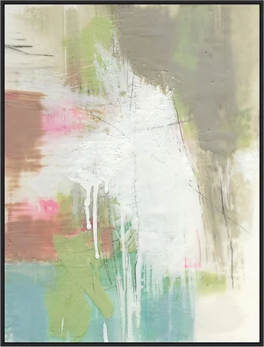 Vista 16 de Amanti Art Framed Canvas Wall Art 24x18 Retro Splash I by Jennifer Goldberger, Framed Wall Art Canvas, Abstract Artwork, Traditional Decor, Medium