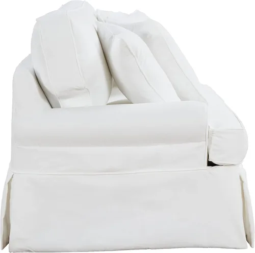 Vista 3 de Sunset Trading SU-117600SC-423080 Horizon Sofa - Juego de funda deslizante - Funda extraíble, blanco cálido