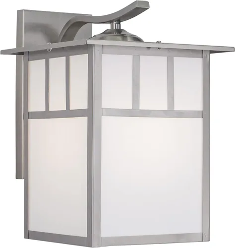 Vista 10 de VAXCEL Mission - Juego de 2 apliques de pared Mission de 12.5 pulgadas de alto, 1 luz de bronce bruñido para exteriores, hecho de acero duradero
