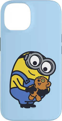 Vista 4 de iPhone 13 Despicable Me Minions Bob Holding Teddy Bear Case
