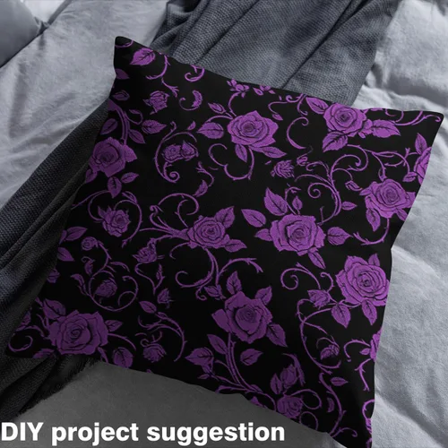 Vista 3 de Feelyou Tela de Flores Groovy por Yarda 1 Yarda Niños Tela de Tapicería Floral Retro para Sillas para Niños Niñas Adolescentes Flores Hippie