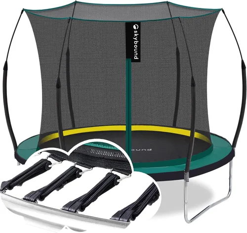 Vista 15 de SkyBound Trampolín sin Resortes de 14 PIES 12 PIES 10 PIES 8 PIES 6 PIES para Niños y Adultos - Trampolines Recreativos con Revestimiento