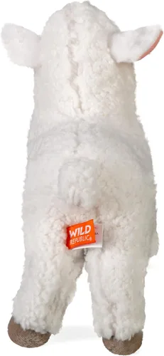 Vista 4 de Wild Republic Peluche de cordero, animal de peluche, regalos para niños, Cuddlekins de 8 pulgadas