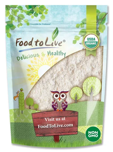 Vista 8 de Food to Live Harina orgánica de sorgo blanco, 8 onzas, sin OMG, finamente molida, pura, cruda. Buena fuente de proteínas y fibra. Altamente