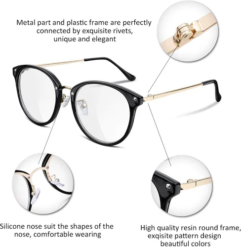 Vista 4 de FEISEDY - Lentes de sol para mujer, diseño vintage B2260