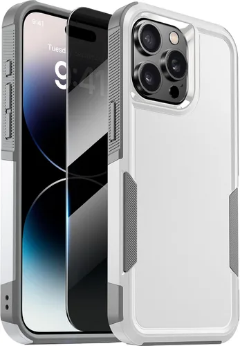 Vista 46 de Diaclara Funda diseñada para iPhone 12/iPhone 12 Pro, [con protector de pantalla de privacidad] [antiespía]