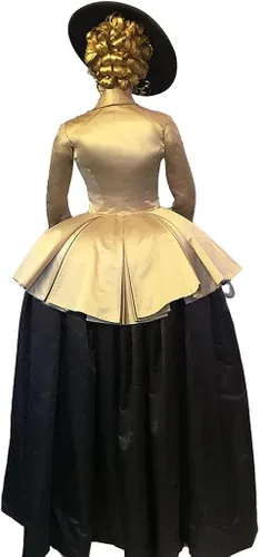 Vista 2 de Outlander Season 2 Claire Fraser - Disfraz de cosplay para mujer, vestido barroco