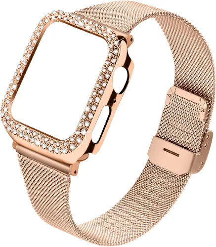 Vista 8 de Joyozy - Bandas de repuesto, delgadas y a la moda compatibles con Apple Watch de 1.49, 1.57, 1.65 y 1.73 pulgadas, de resina, muy cómodas